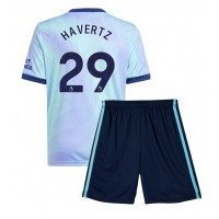 Camisa de Futebol Arsenal Kai Havertz #29 Equipamento Alternativo Infantil 2024-25 Manga Curta (+ Calças curtas)